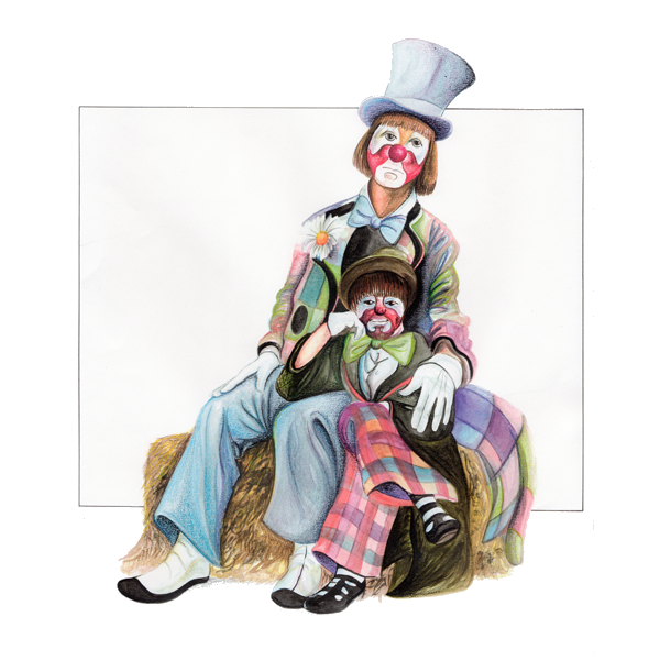 clown rendering