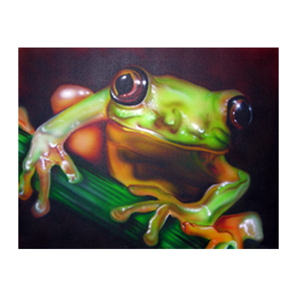 airbrushed tree frog