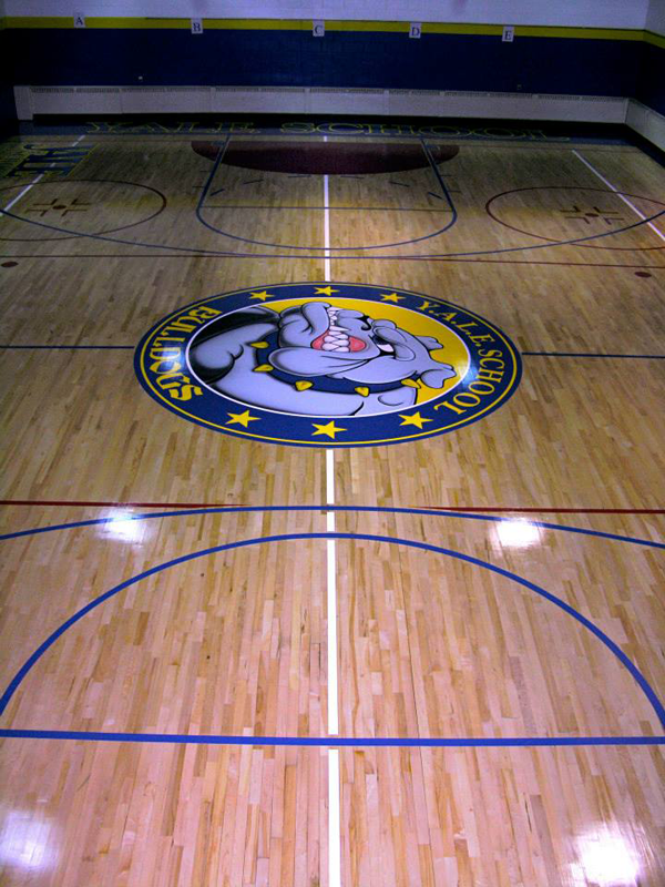 YALE gym floor complete with clearcoat